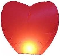 10 adet kırmızı kalp dilek balonu